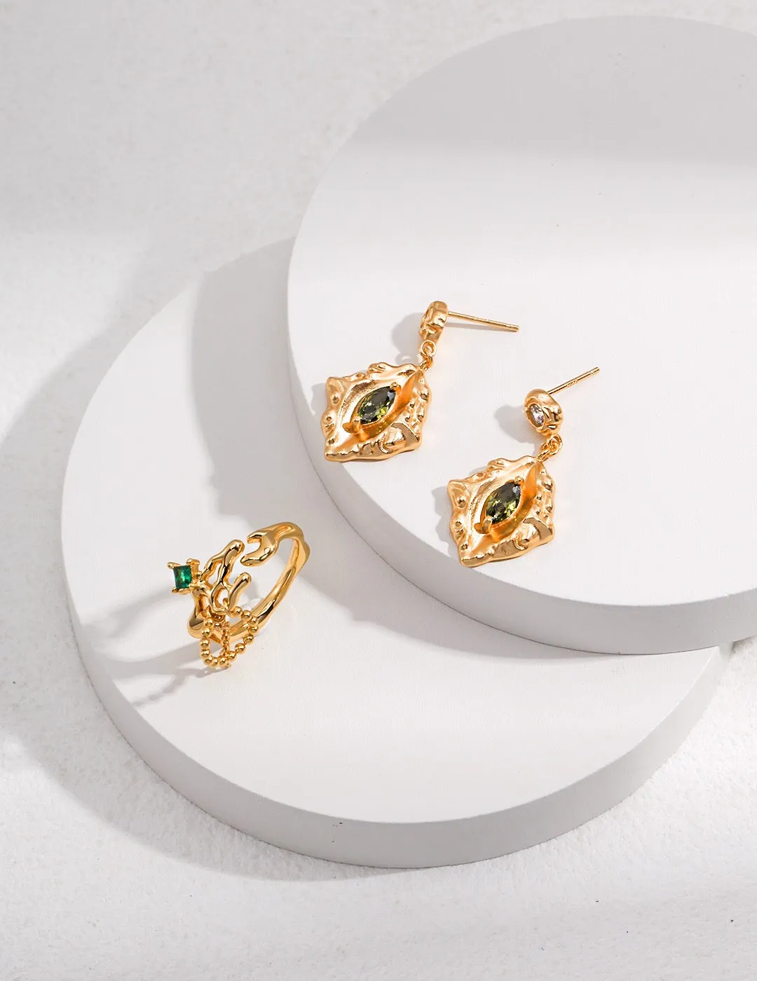 Vintage Style Zircon Earrings