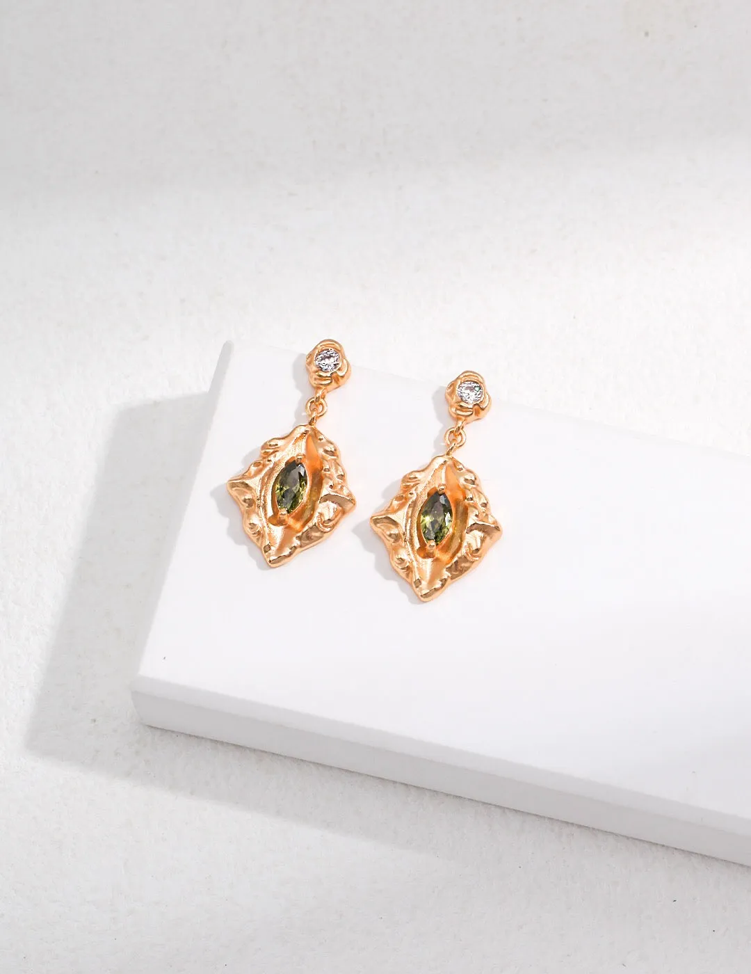 Vintage Style Zircon Earrings