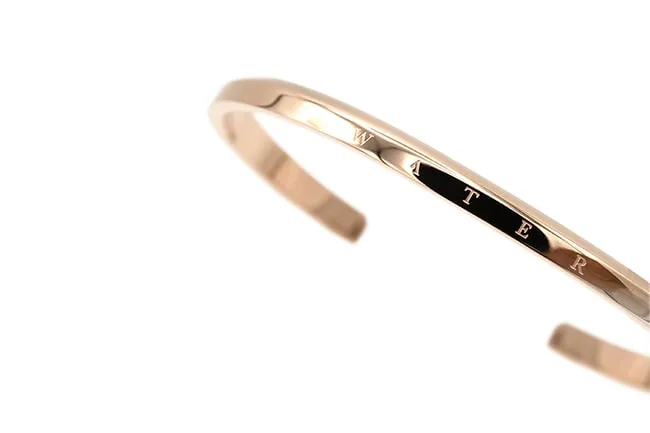 Water Cuff Bracelet in Rose Gold