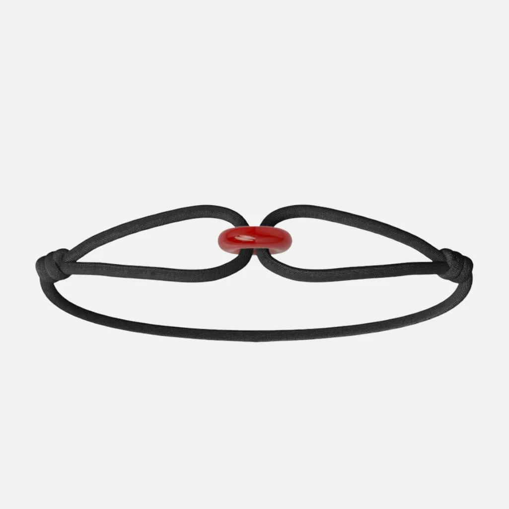 Wecord Red Soho Cord Bracelet