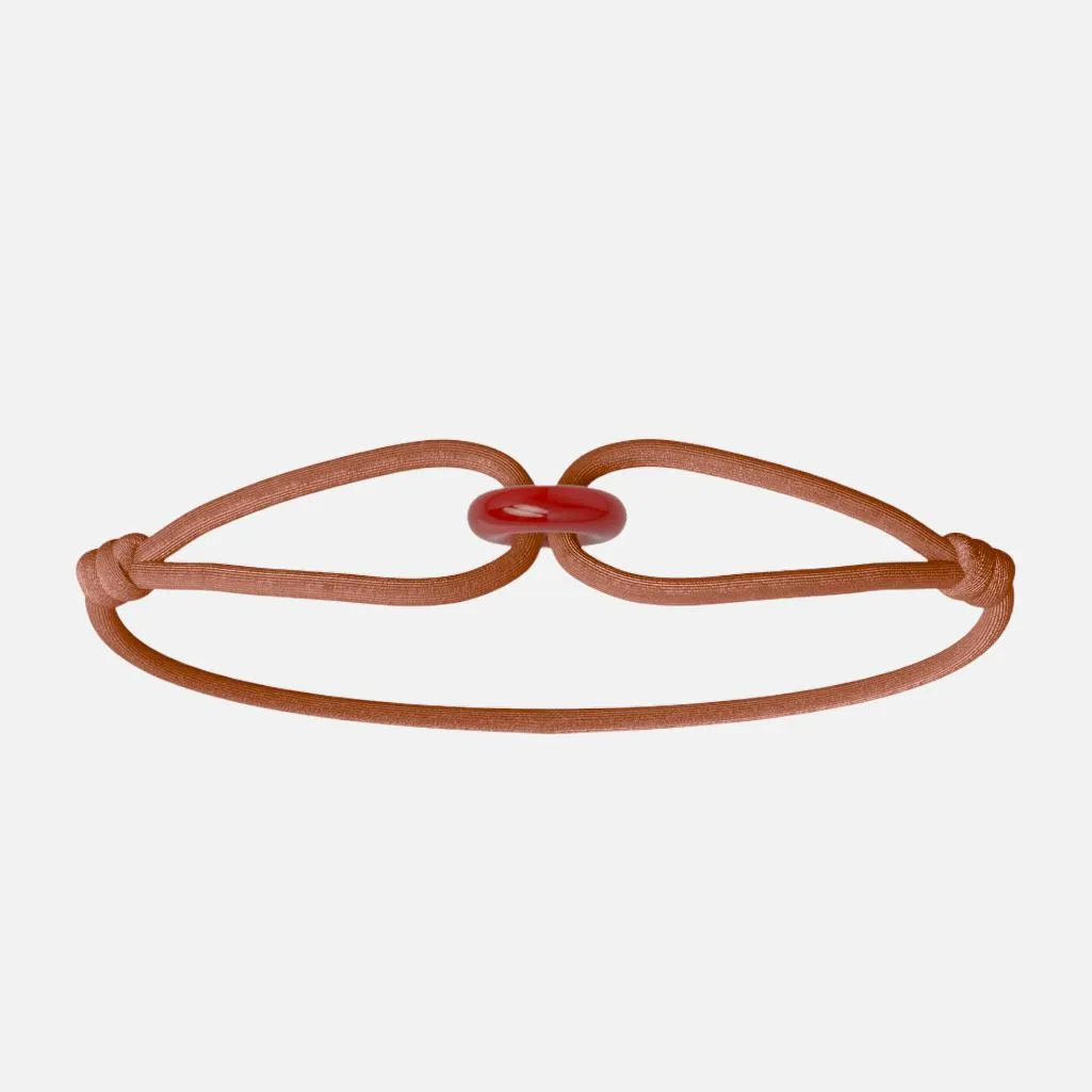 Wecord Red Soho Cord Bracelet