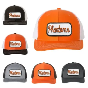 West De Pere Patched Snapback Mid-Profile Trucker Hat - Script Phantoms Patch