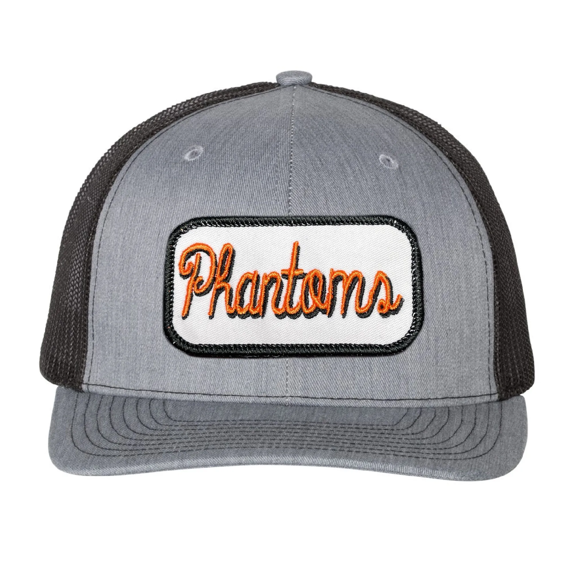 West De Pere Patched Snapback Mid-Profile Trucker Hat - Script Phantoms Patch