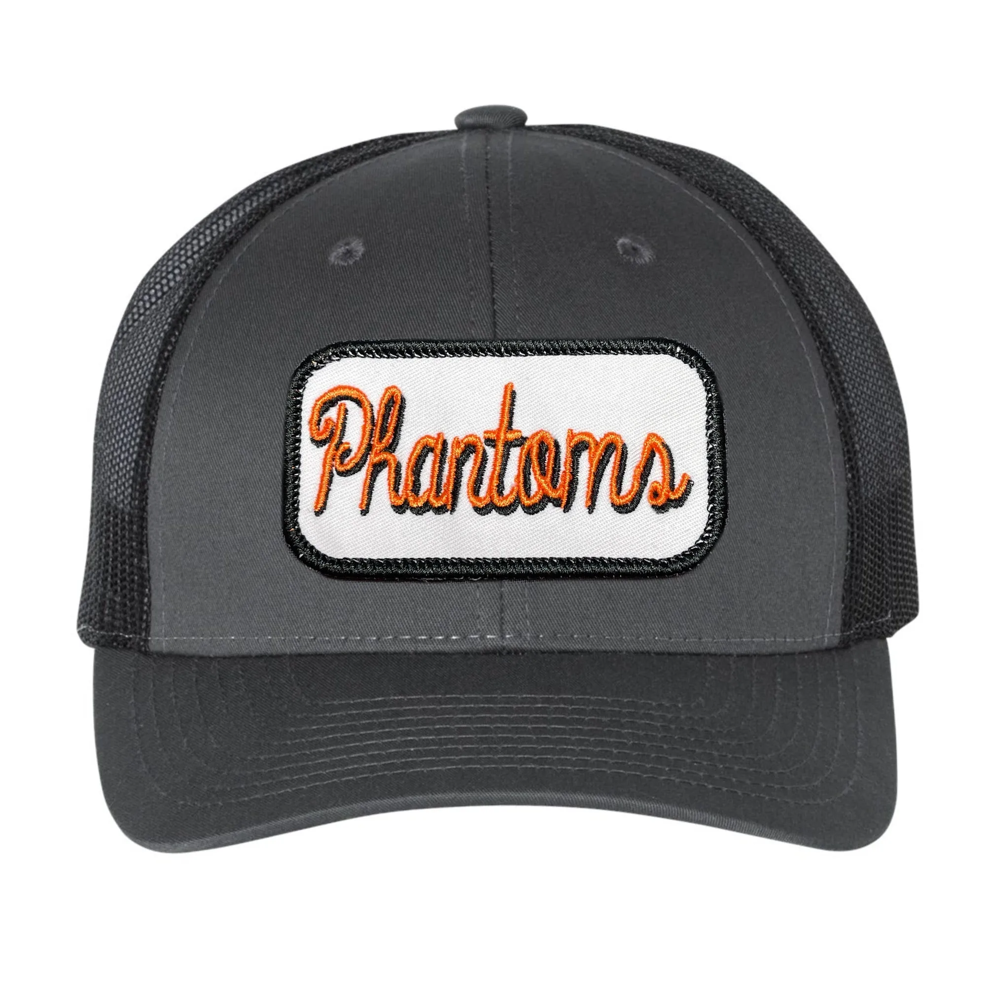 West De Pere Patched Snapback Mid-Profile Trucker Hat - Script Phantoms Patch