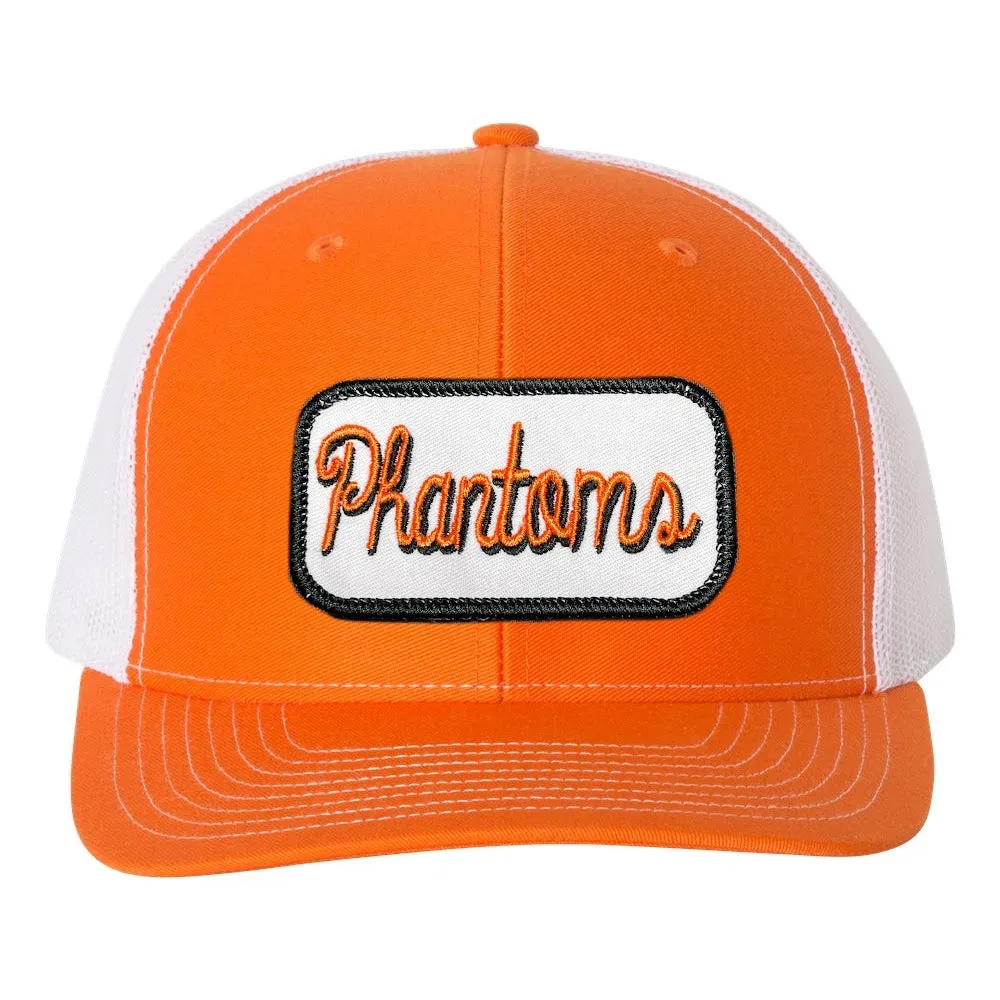 West De Pere Patched Snapback Mid-Profile Trucker Hat - Script Phantoms Patch