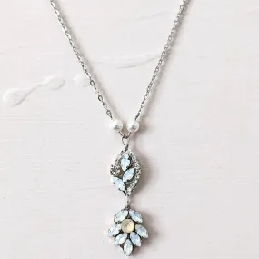 White Opal Vintage Style Necklace