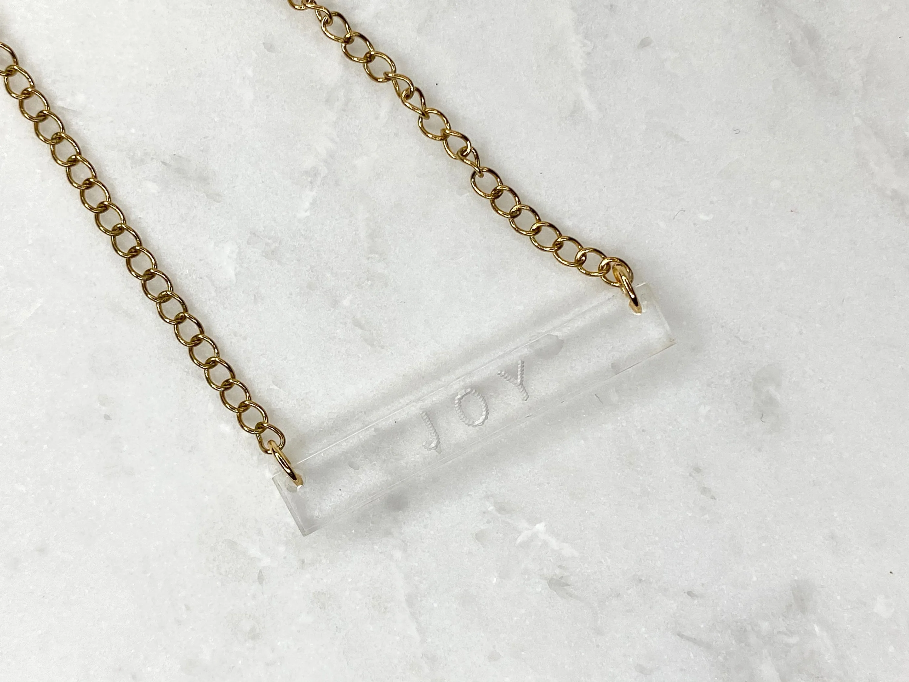 Word of the Year Necklace, Custom Bar Necklace, Layering Bar Necklace, Brave Joy Hope Shalom Believe Fierce Be Kind Dream