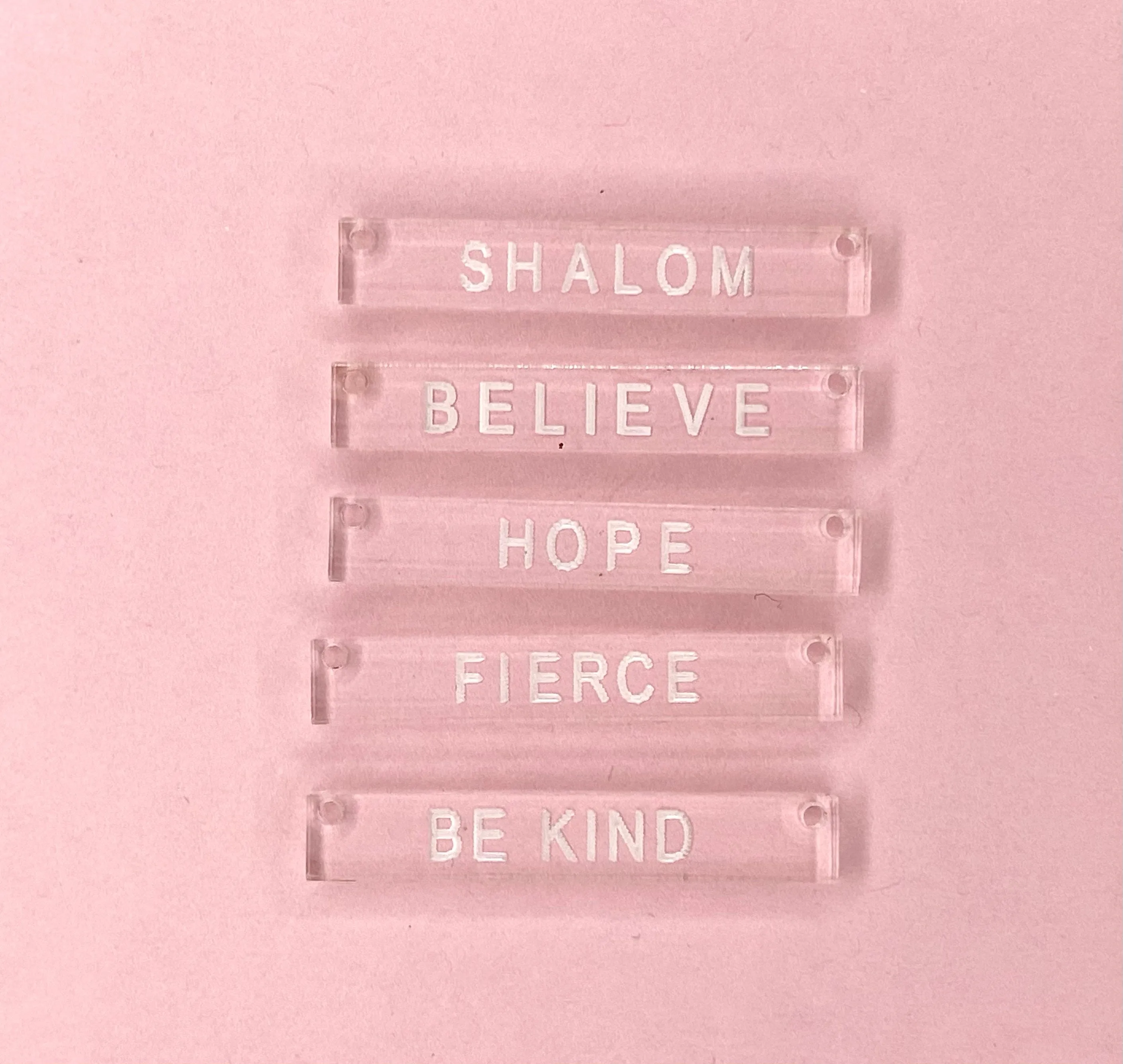 Word of the Year Necklace, Custom Bar Necklace, Layering Bar Necklace, Brave Joy Hope Shalom Believe Fierce Be Kind Dream