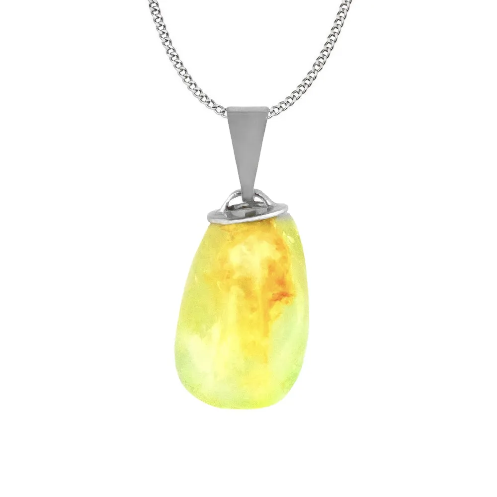 Yellow Aquamarine Stone Pendant