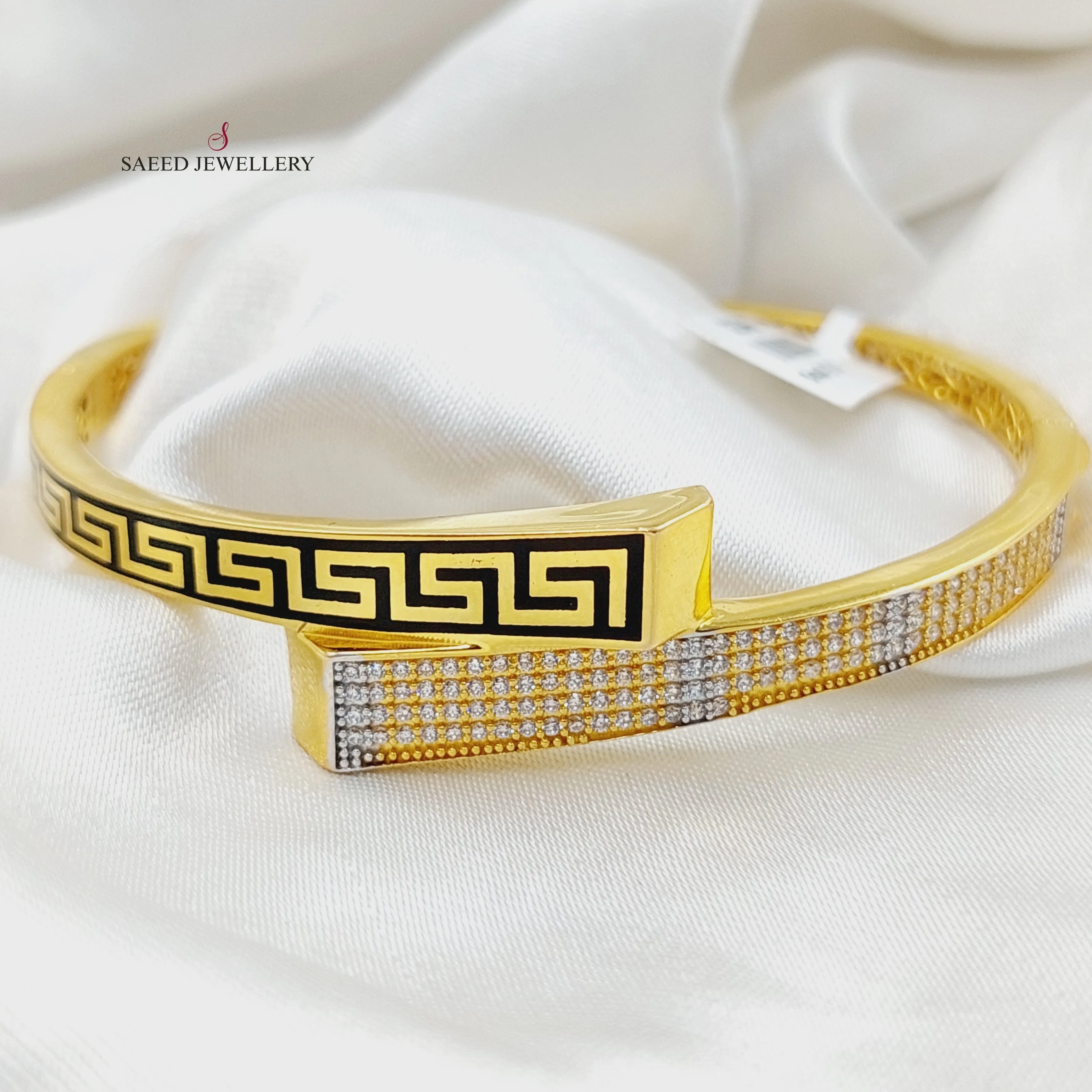 Zircon Studded Virna Bangle Bracelet